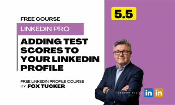 Add test scores to LinkedIn profile by Fox Tucker