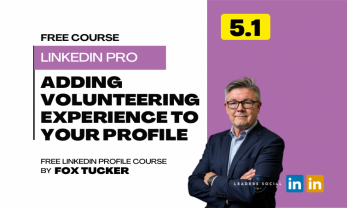Add volunteering to LinkedIn profile by Fox Tucker