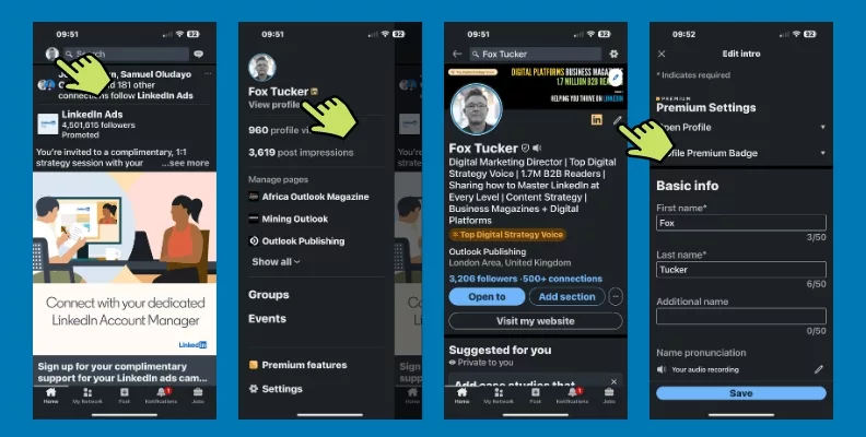 How to edit intro on LinkedIn Profile